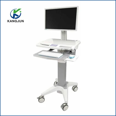 UPS Power Display Guaid Column Laptop Integrated Medical Trolley with Storage Box