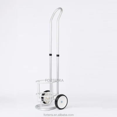 Oxygen Cylinder Trolley Stainless Steel Medical Oxygen Bottle Cart Gas Cylinders Cart for Hospital
