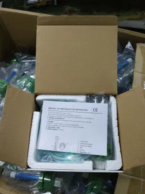 China Factory Bullnose Oxygen Regulators with Flowmeter and Humidifier 15lpm