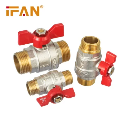 Support OEM and ODM Brass Pressure Regulator Gas Valve with Red Handle