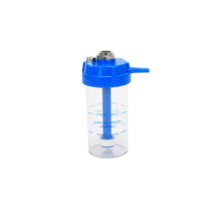 One gauge type high oxygen flow oxygen regulator with humidifier sets