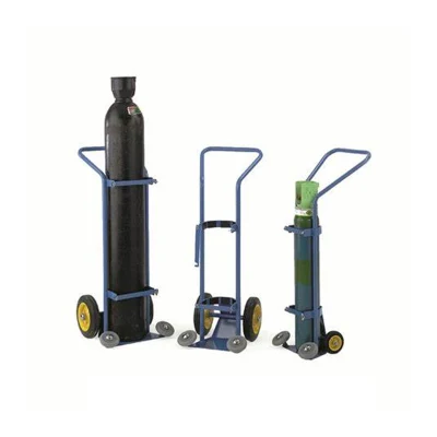 Hospital Medical Furniture Factory Custom Stainless Steel D Type Size 10 Litre Oxygen Cylinder Trolley