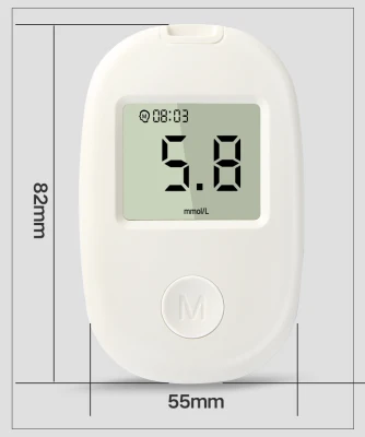 Medical Equipment Blood Glucose Meter and Test Strips Kit Level Machine Measurement Device Blood Glucose Meter LCD Display