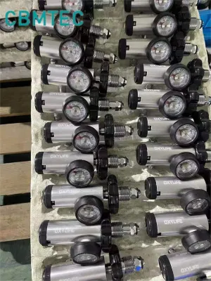 Pin Index Brass Oxygen Regulator (With Check Valve)