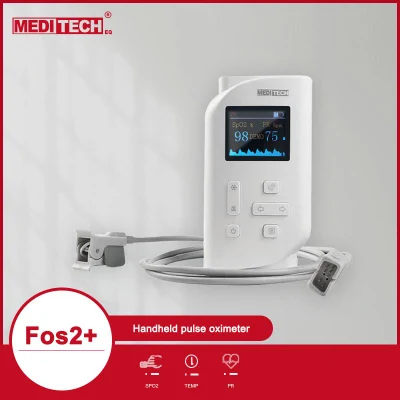 Portable Hospital Adult Child Neonate Handheld Pulse Oximeter with Option Temperature