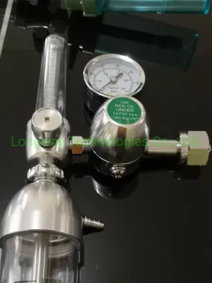 Oxygen Regulator with Flowemter and Humidifier Bottle