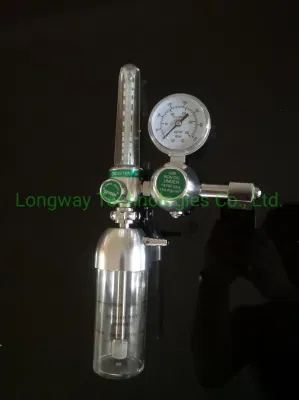 Oxygen Regulator with Flowemter and Humidifier Bottle