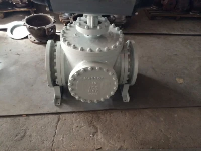 High Pressure Three Way Flange Ball Valve Gas Regulator