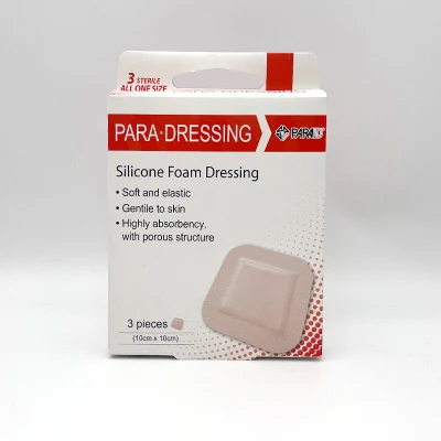 Waterproof Adhesive Silicone Foam Wound Dressing with Border for Bed Sores Pressure Ulcers Bandages Pads