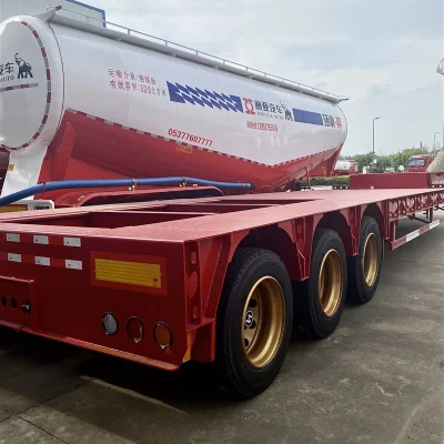 3 Axle Dry Bulk Cement Powder Tank Semi Trailer Cement Bulk Carrier for Sale