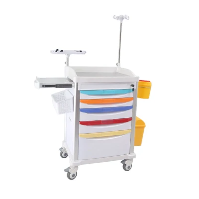 Best Price ABS Hospital Use Treatment Anesthesia Trolley Medicine Delivery Trolley