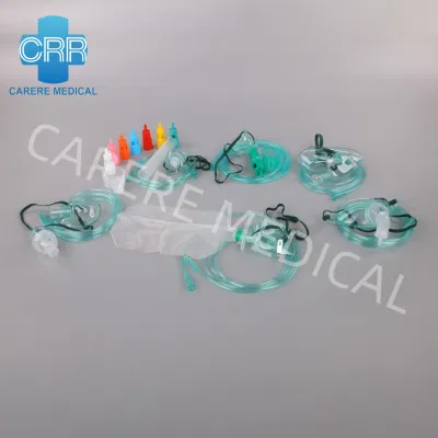 Medical Products Disposable Medical Supplies with PVC Tubing Oxygen Mask for ICU Single Use
