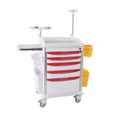 Best Price ABS Hospital Use Treatment Anesthesia Trolley Medicine Delivery Trolley