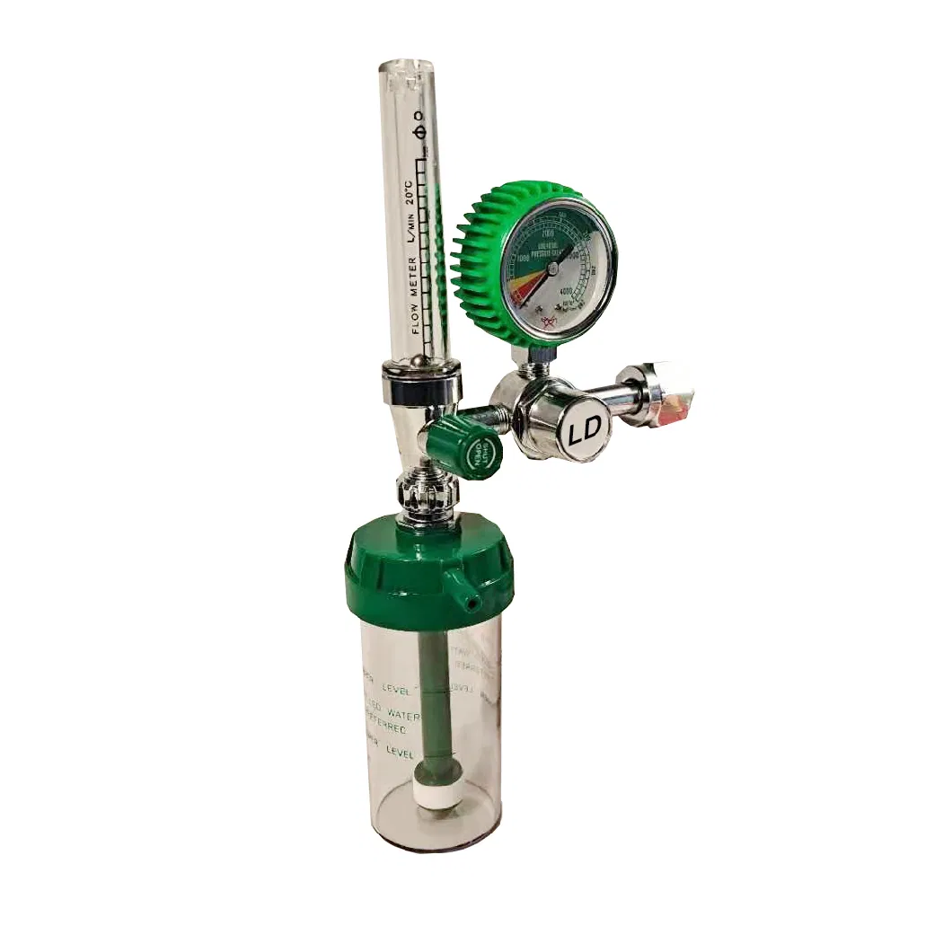 Cga540 Medical Oxygen Pressure Regulators Kit with Flowmeter Gas Regulators with Humidifier
