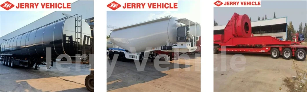 Heavy Duty 2 Axle Jerry Vehicle Car Carrier Semi Truck Trailer for Sale