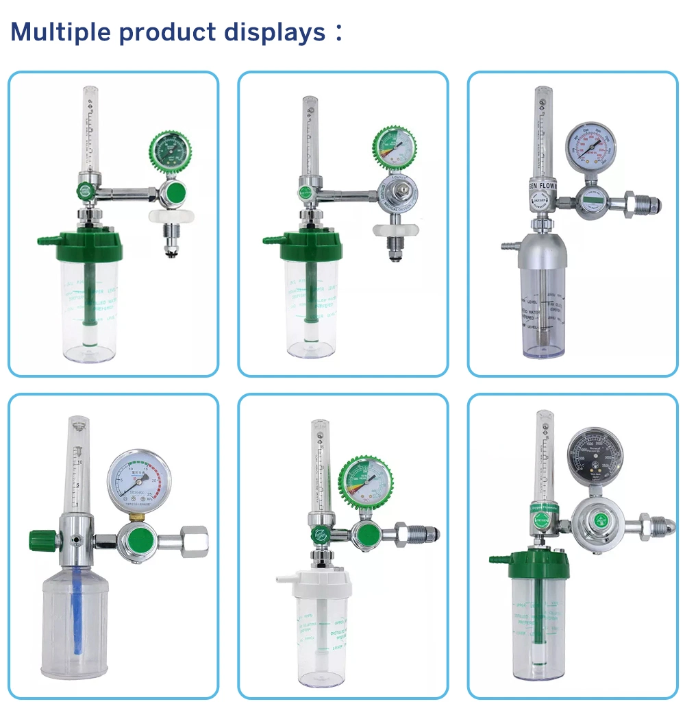 Good Quality Hopital Cylinders Medical Gas Gauge Meter Manometer Oxygen Pressure Regulator