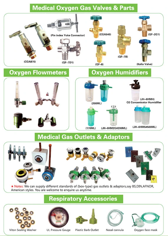 Brass-Made Oxygen Flow Regulator, Medical Oxygen Flowmeter Regulator