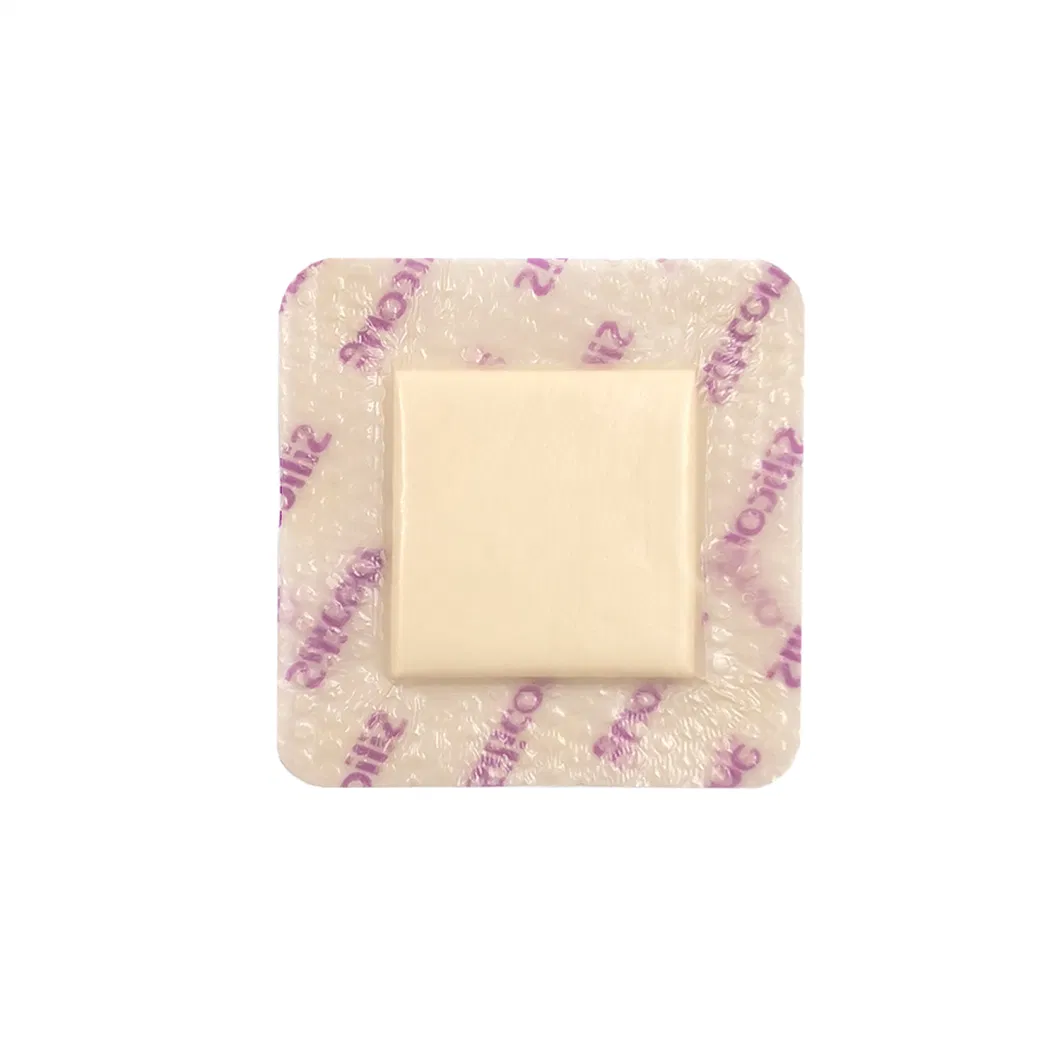 Hot Products Medical Supply Silicone Foam Dressing with Border for Bed Sores Pressure Ulcers