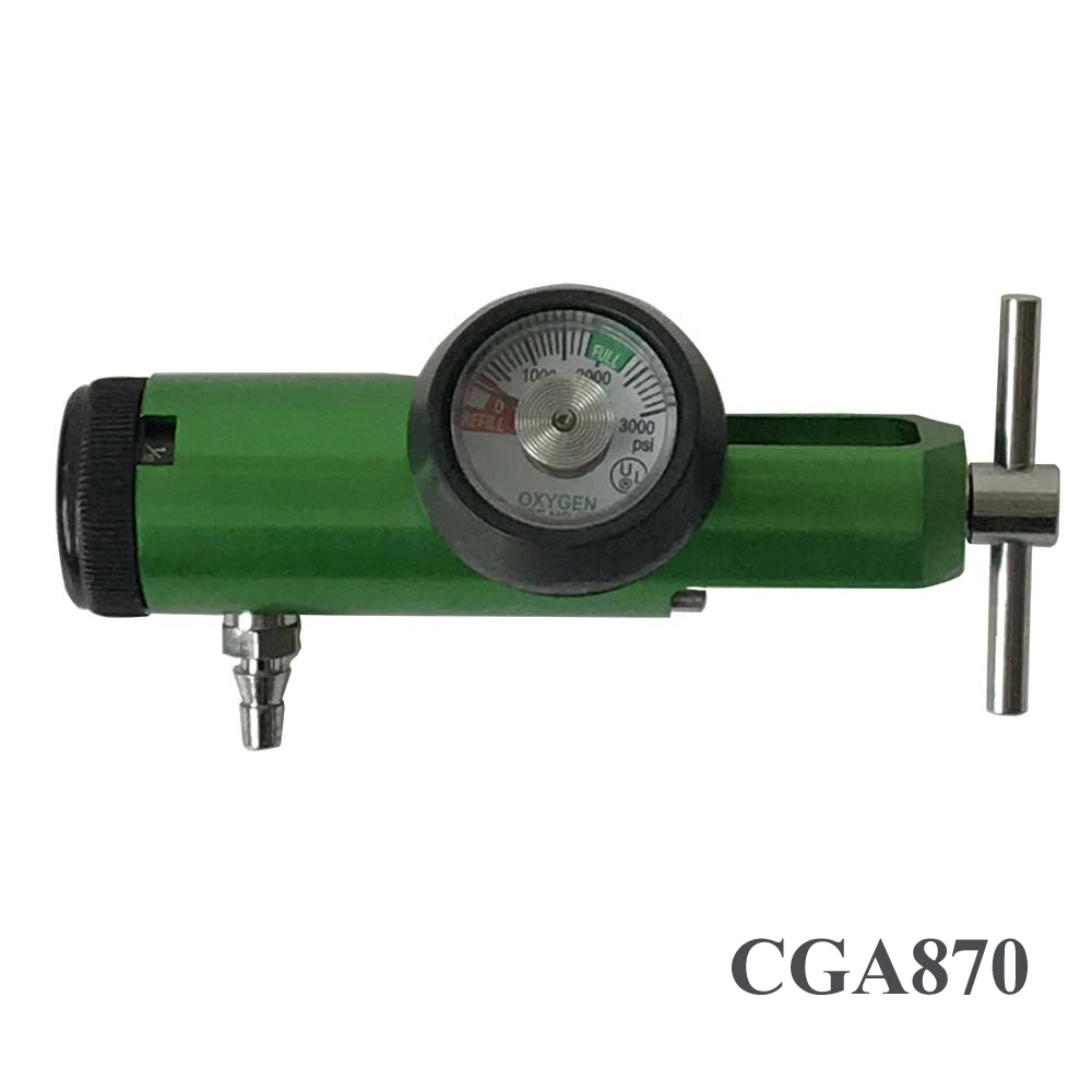 Gas Medical Oxygen Pressure Regulator with Humidifier