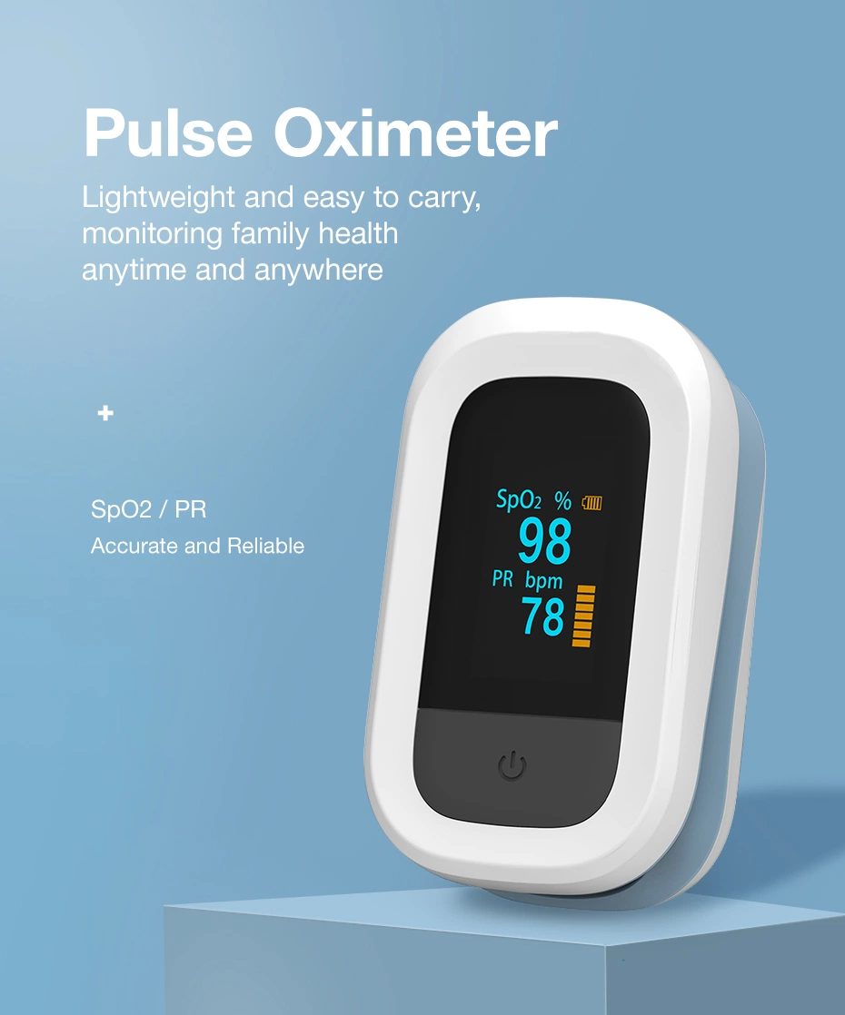 OLED Digital Screen Factory Price Fingertip Pulse Oximet Blood Oxygen Meter Measurements and Pulse Pulse Oxymetry