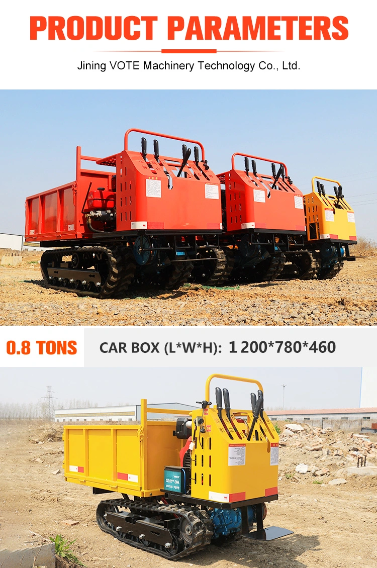 Fob Gas / Diesel Vote Customizable Hand Tractor Crawler Carrier