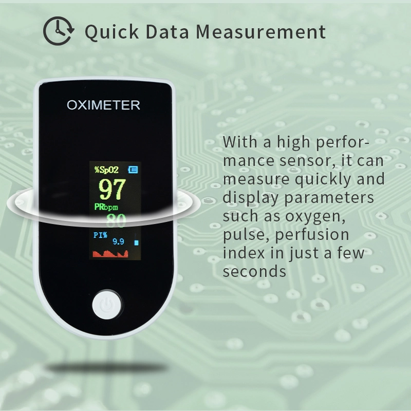 Pulse Oximeter Fingertip Saturation Oxygen Monitor Fingertip (SpO2) for Heart Rate Measurements