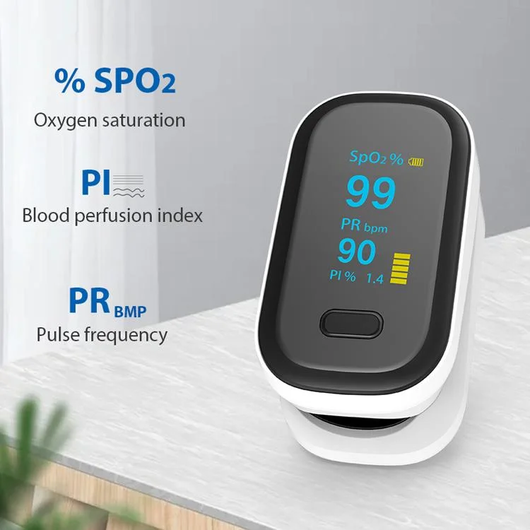 Unique Design Fingertip Pulse Oximeter with Medical CE Oximeter LED Screen Display