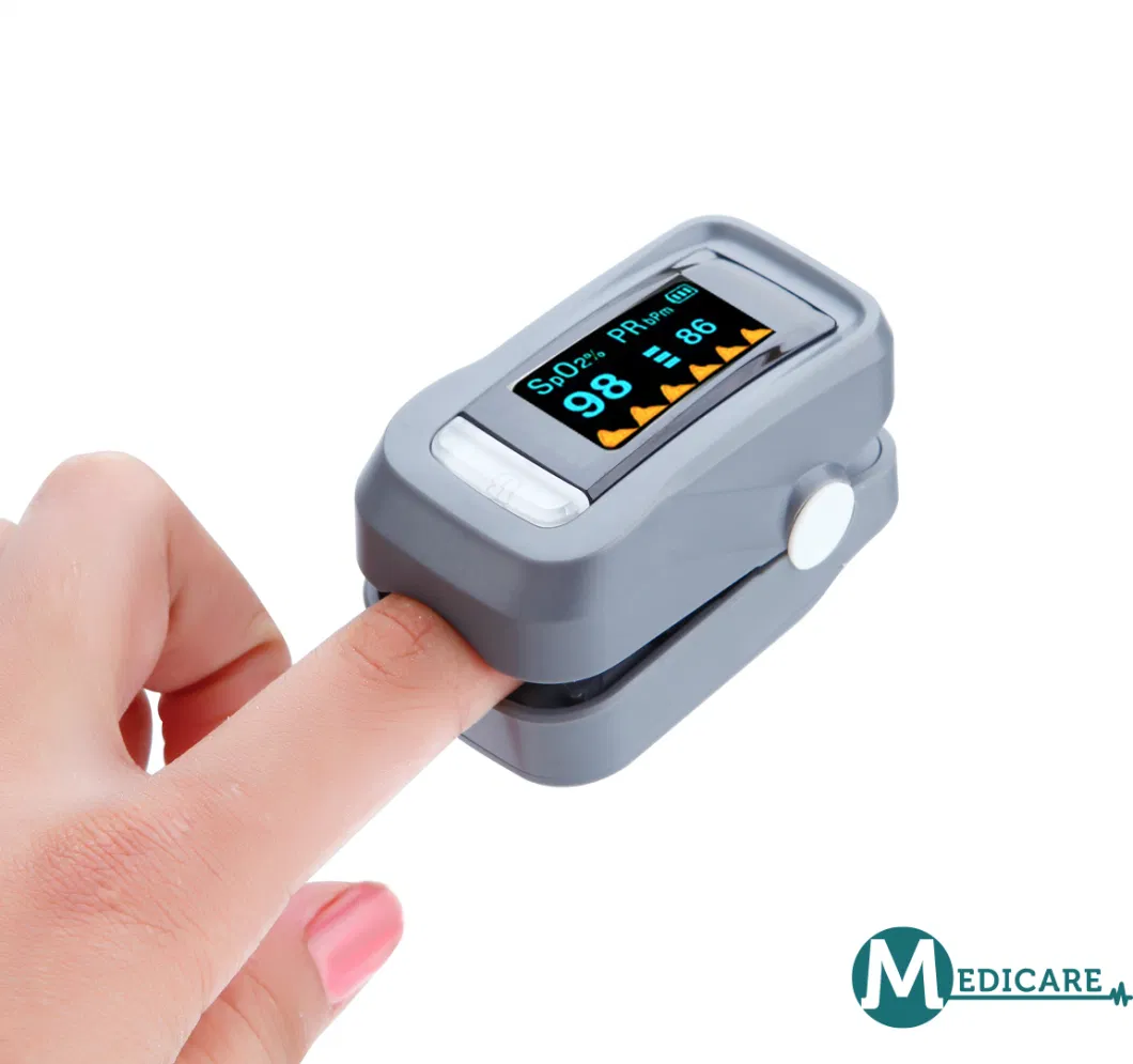 Finger Tip Pulse Oximeter Dual Color OLED Display Oximeter Blood Oxygen Meter