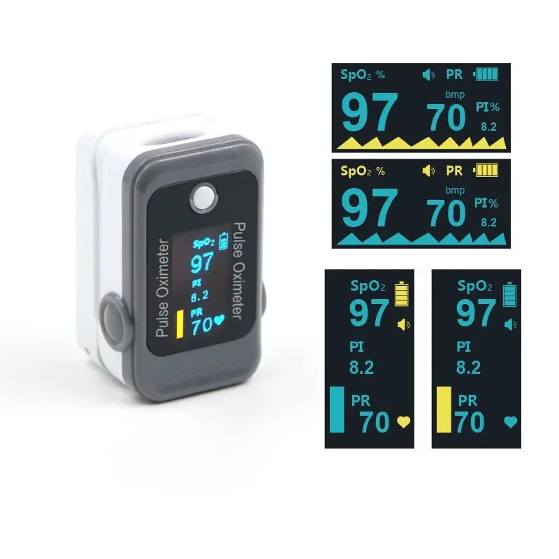 Handheld Blood Oxygen Saturation Meter and Heart Rate Monitor for Home Use