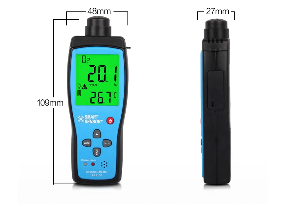 Ar8100 Measuring Room Oxygen Level Meter Dissolved Oxygen Flow Meter