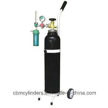 Hospital Aluminum Trolley Carts for Oxygen Cylinders