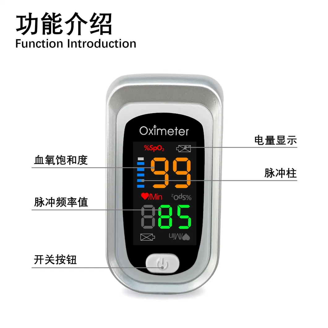 Portable Black Sports TFT Display Finger Tip Oxymetre Pulse Meter