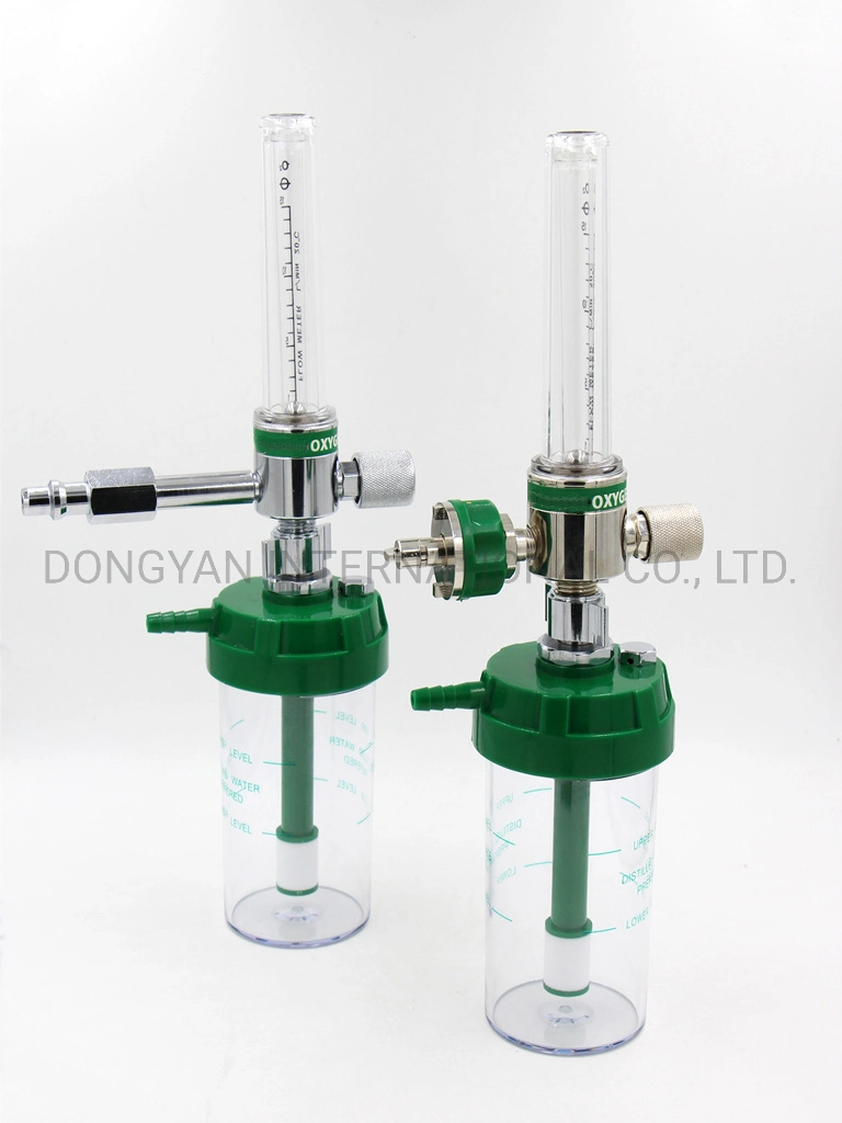 Oxygen Flowmeter Regulator with Humidifier Bottle