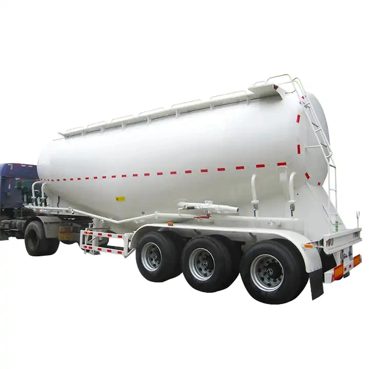 3 Axle Dry Bulk Cement Powder Tank Semi Trailer Cement Bulk Carrier for Sale