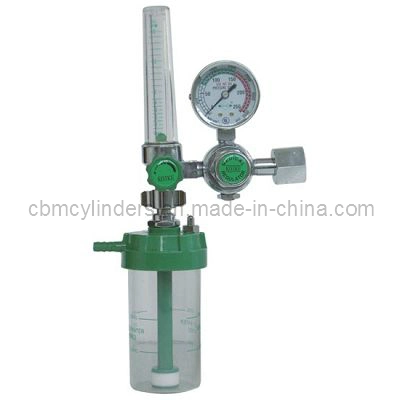 Tube Flow Gas Medical Oxygen Regulator with Pin Index Yoke Connector