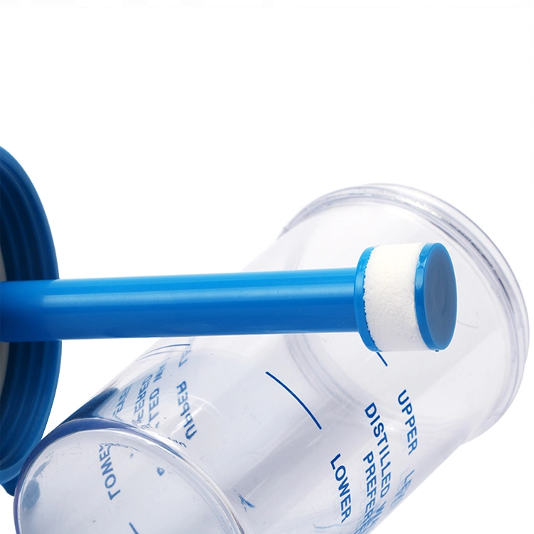Medical Buoy Type Oxygen Inhalator Flowmeter with Humidifier Bottle Oxygen Regulator