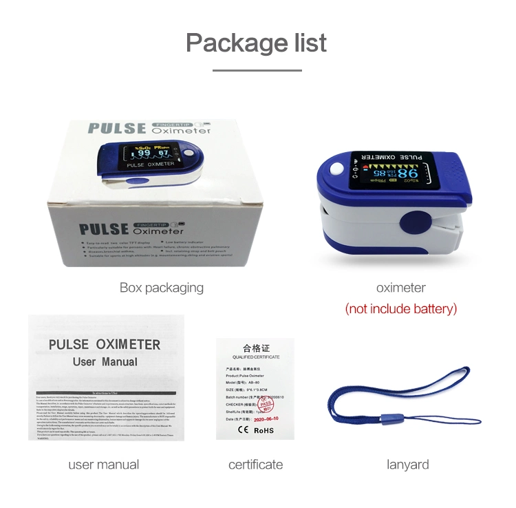 Wholesale Medical Equipment SpO2 Blood Oxygen Saturation LED Display Fingertip Children Pulse Oximeter Oxymeter