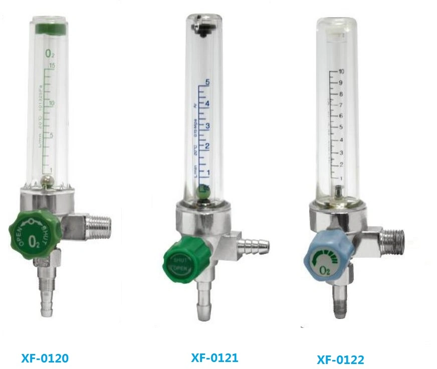 Oxygen Flowmeter with Regulator and Humidifier Bottle