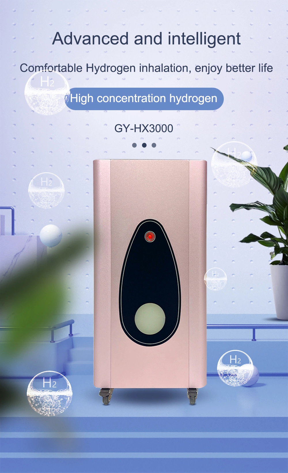 Pem Hydrogen Gas Generation Machine Spe Water Electrolysis Hydrogen Breathing Equipment