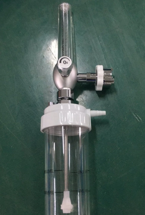 Different Type Oxygen Regulator for Double Flowmeter with Connect and Humidifier Bottle of Work Pressure