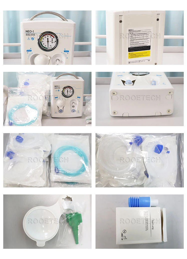 Hbneo-I Medical Silicone Reusable Neonatal Infant Manual Oxygen Resuscitator for Hospital