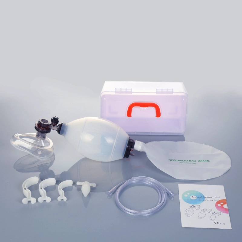 100% Medical PVC Pediatric Manual Silicone Manual Oxygen Resuscitator