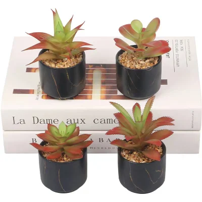  Artificial Decorative Ceramic Round Succulent Planter Pot for Arrangement Home