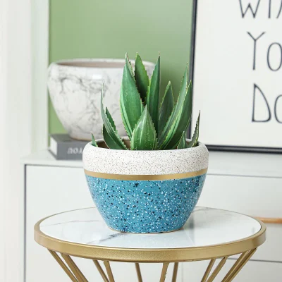  Planter Deco 5.5 Inch in Colorful- Indoor Decorative Flower Pot with Water Level Indicator and Drainage