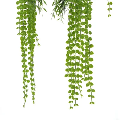 Factory Cheap Dia 50cm Artificial Hanging Plant Weeping Willow for Outdoor Ceiling Decoration