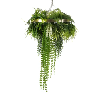Factory Cheap Dia 50cm Artificial Hanging Plant Weeping Willow for Outdoor Ceiling Decoration
