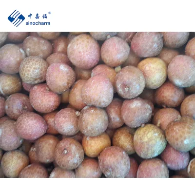  Sinocharm HACCP Sweet Frozen Unpeeled Lychee Wholesale Price IQF Succulent Lichee with Certification From China