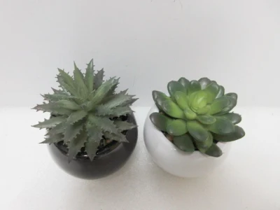DIY Real Touch Artificial Succulent Plants Green Picks Bulk Stems