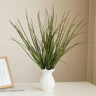  Mini Plant Pot Artificial Onion Grass for Home Hotel Table Decoration
