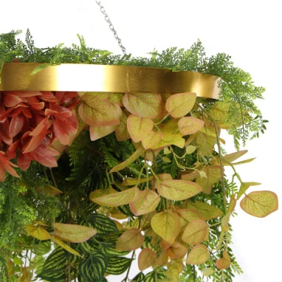 Real Touch Dia 80 Cm Plastic Artificial Hanging Plant Weeping Willow Vine for Wedding Decoration